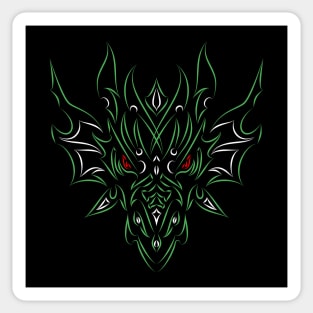 Green wood dragon 2024 Sticker